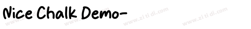 Nice Chalk Demo字体转换 Nice Chalk Demo字体转换